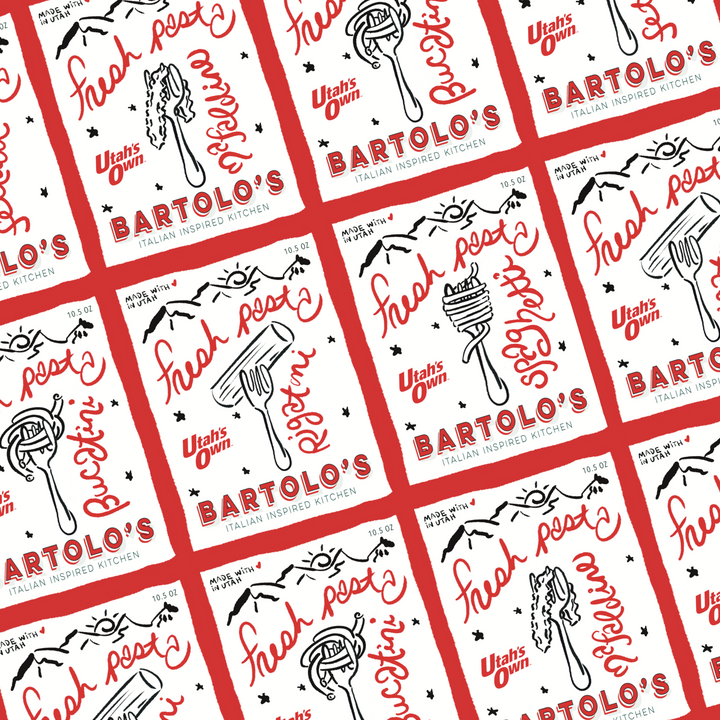 Bartolo's Fresh Pasta Packaging by Laura Vogel